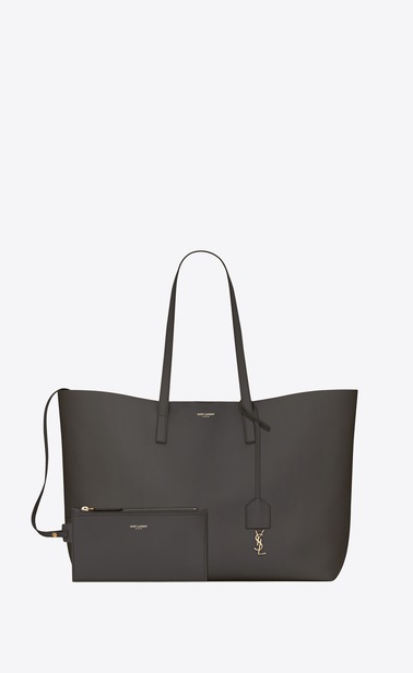 Saint Laurent E/W shopping bag in soft leather